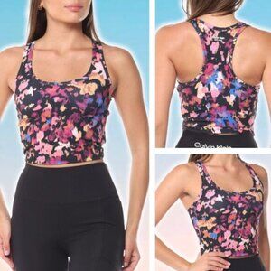 NWT CALVIN KLEIN Performance Stretch Active Printed Top Sz XS